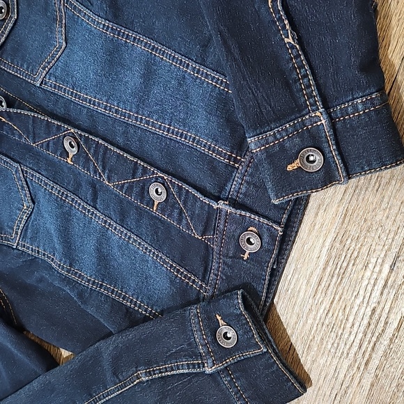 Rewash Dark Blue Juniors Denim Jacket - Picture 3 of 4